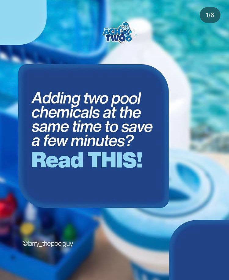 Two Chemical Pools At The Same Time